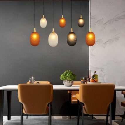 Люстра на шнурі CACTUS 7xG9/5W/230V мідна/сіра/біла