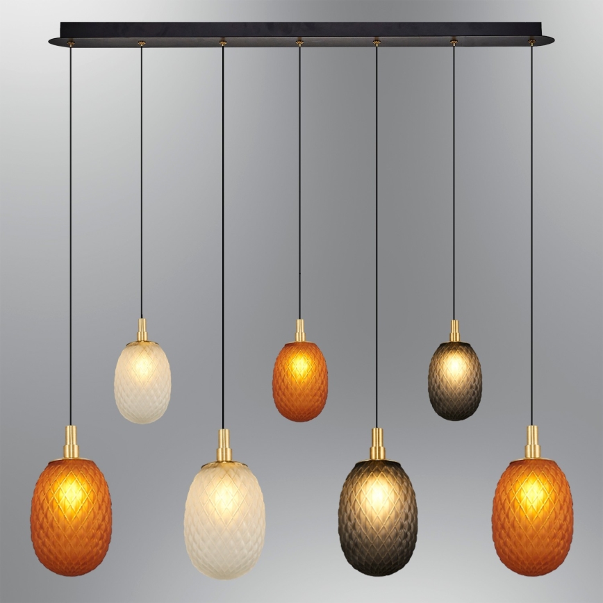 Люстра на шнурі CACTUS 7xG9/5W/230V мідна/сіра/біла