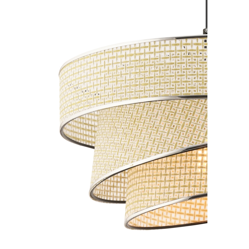 Люстра на шнурі COUPER 1xE27/60W/230V кремовий/блискучий хром