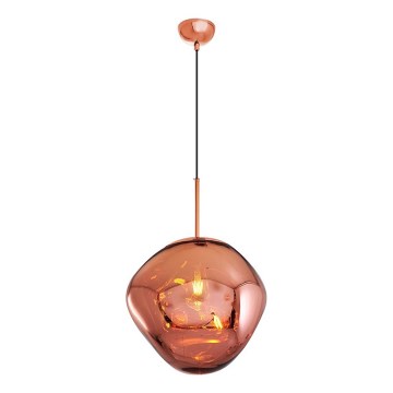 Люстра на шнурі CRUMPLED 1xE27/24W/230V, діаметр 36 см, мідна