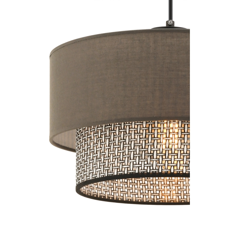 Люстра на шнурі ECHO 1xE27/60W/230V коричнева/сіра