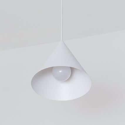 Люстра на шнурі ETNA II 1xE27/15W/230V, діаметр 18,5 см, біла