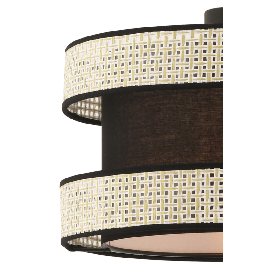 Люстра на шнурі HALO 1xE27/60Вт/230В чорна/кремова