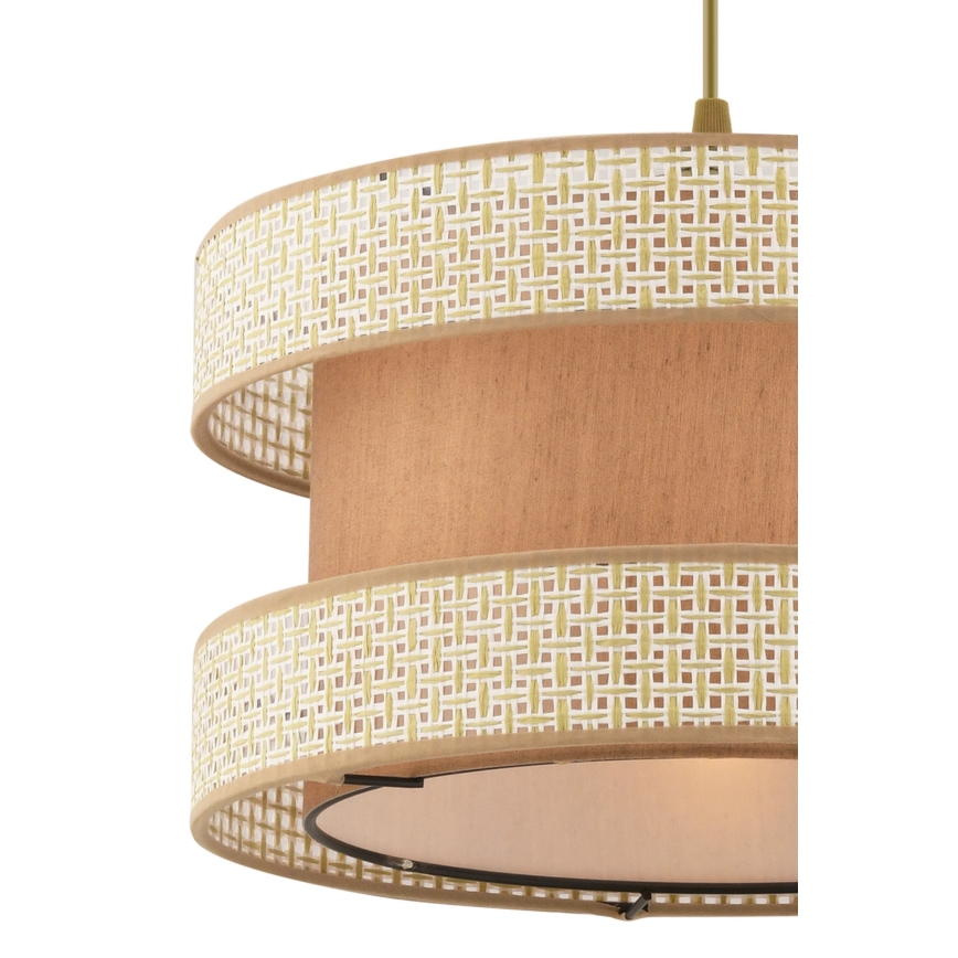 Люстра на шнурі HALO 1xE27/60W/230V бежева/кремова