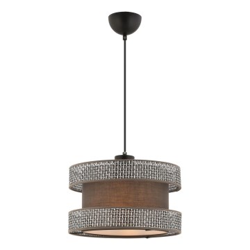 Люстра на шнурі HALO 1xE27/60W/230V коричнева/сіра