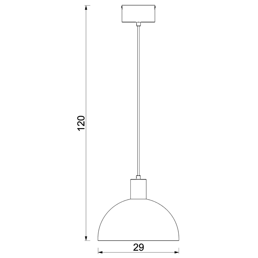 Люстра на шнурі HANDA 1xE27/15W/230V бордова