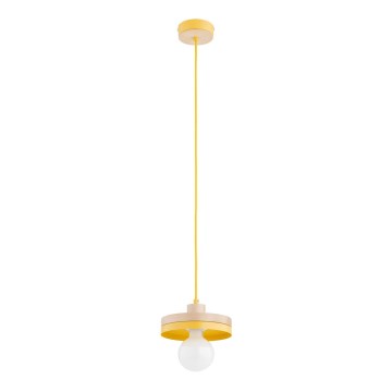 Люстра на шнурі LARSO 1xE27/15W/230V жовта/бежева