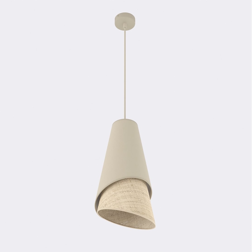Люстра на шнурі MODA 1xE27/15W/230V бежева/ротанг