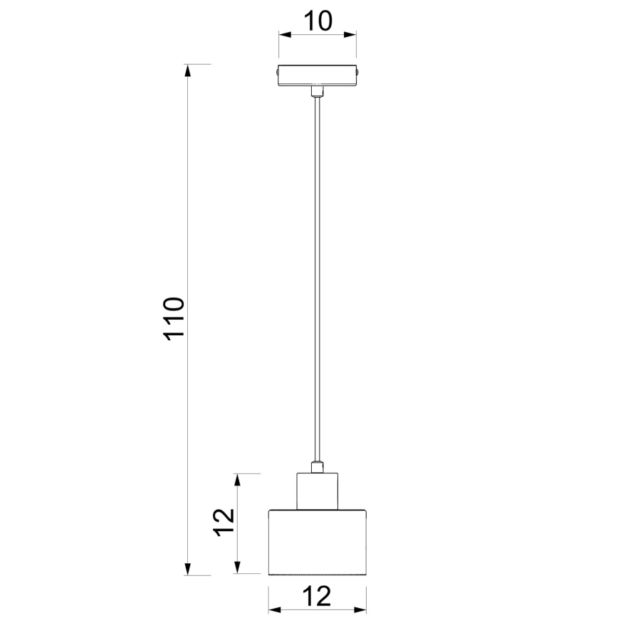 Люстра на шнурі PARKLA 1xE27/15W/230V бежева/золота