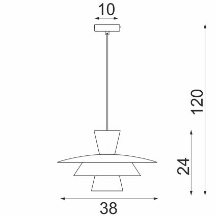 Люстра на шнурі PLATO 1xE27/15W/230V бежева
