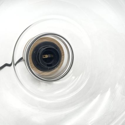 Люстра на шнурі SINGLE 1xE27/60W/230V діам. 28 см дуб