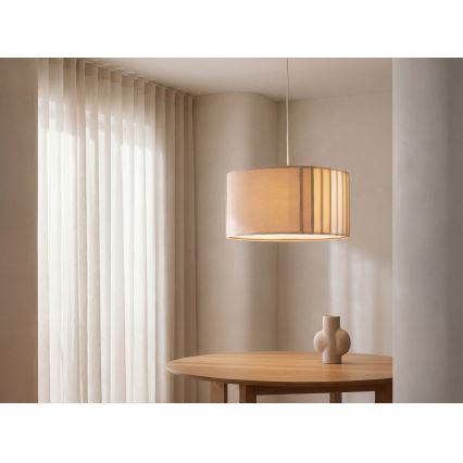 Люстра на шнурі STRIPES 1xE27/60W/230V Ø 60 см, бежева
