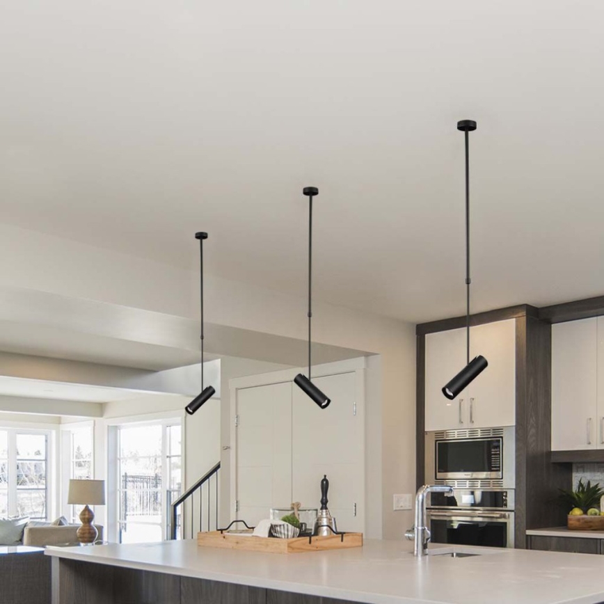 Люстра на штанге 1xGU10/35W/230V черный