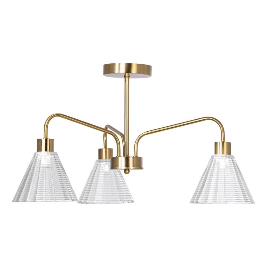Люстра на штанге 3xE27/60W/230V золотистый