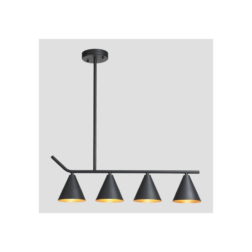 Люстра на штанге 4xΕ27/40W/230V черный