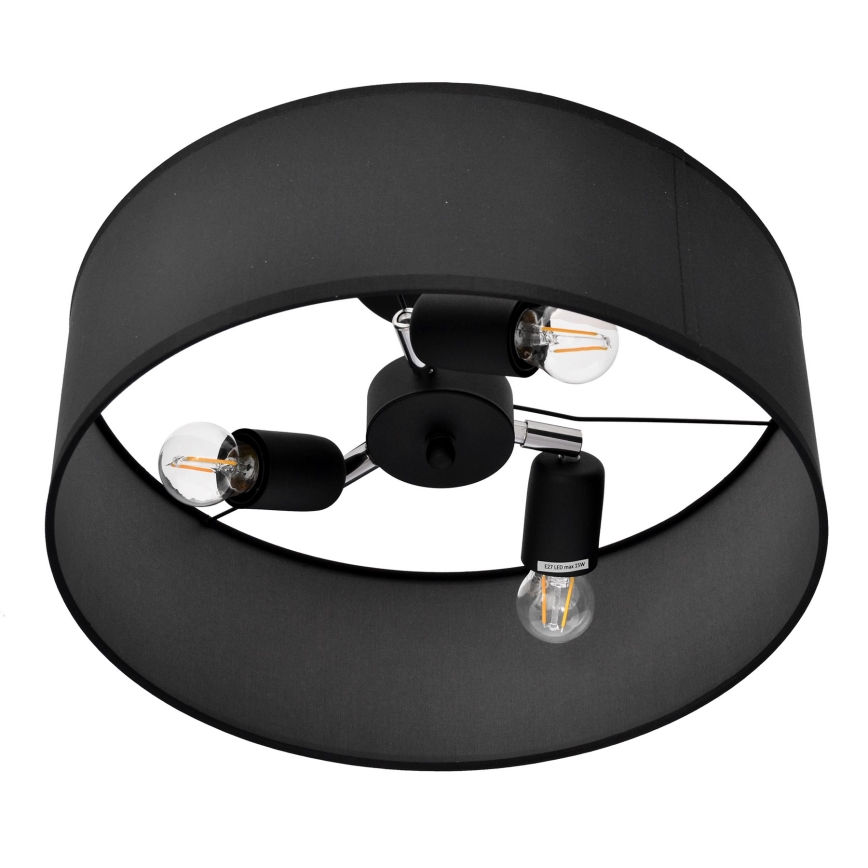 Люстра на штанге ALBA 3xE27/15W/230V черный