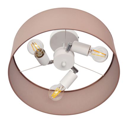 Люстра на штанге ALBA 3xE27/15W/230V розовый