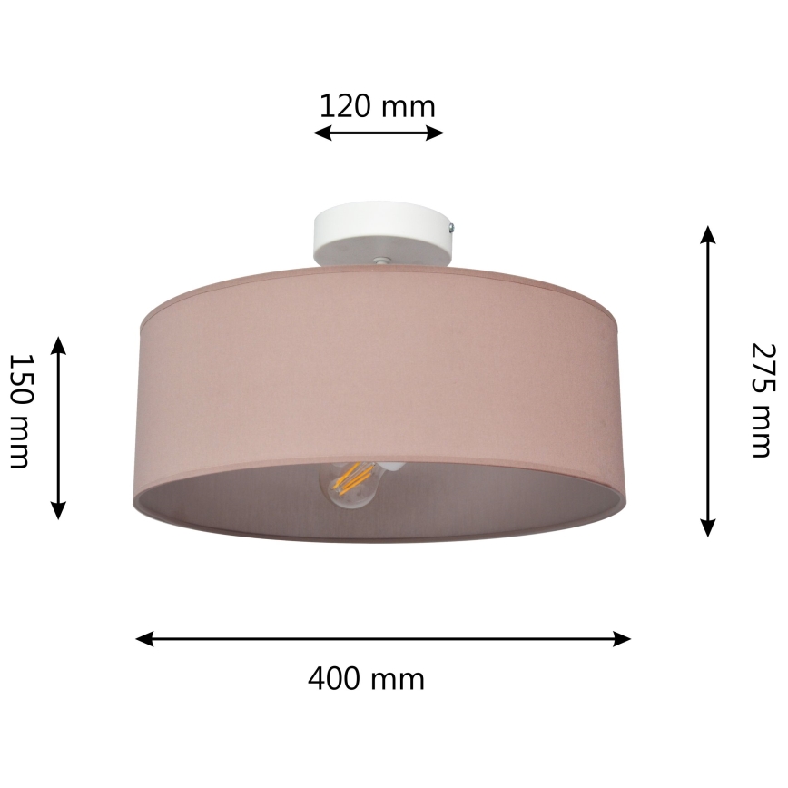Люстра на штанге ALBA 3xE27/15W/230V розовый