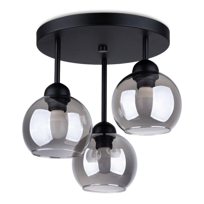 Люстра на штанге ALINO 3xE27/60W/230V черный