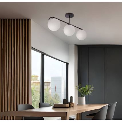 Люстра на штанге AMADEO 3xE14/40W/230V черный