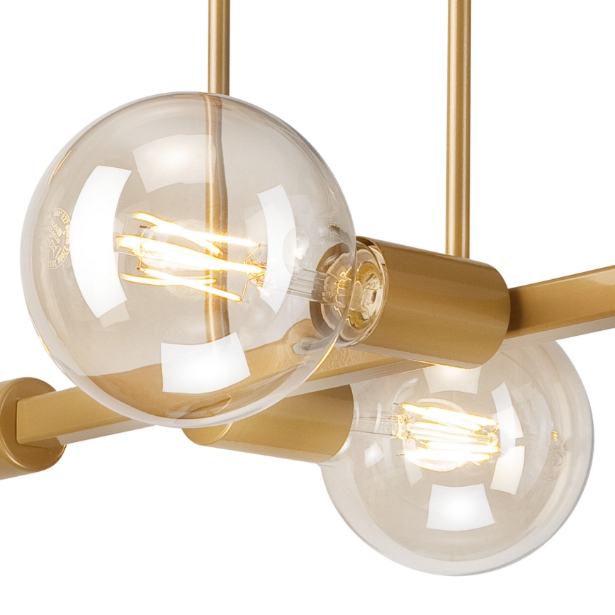 Люстра на штанге ASTRID 4xE27/60W/230V золотая