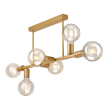 Люстра на штанге ASTRID 6xE27/60W/230V золотая