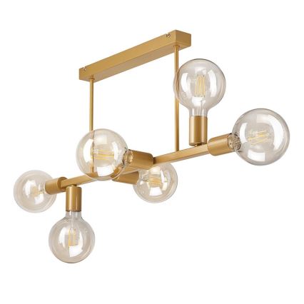 Люстра на штанге ASTRID 6xE27/60W/230V золотая