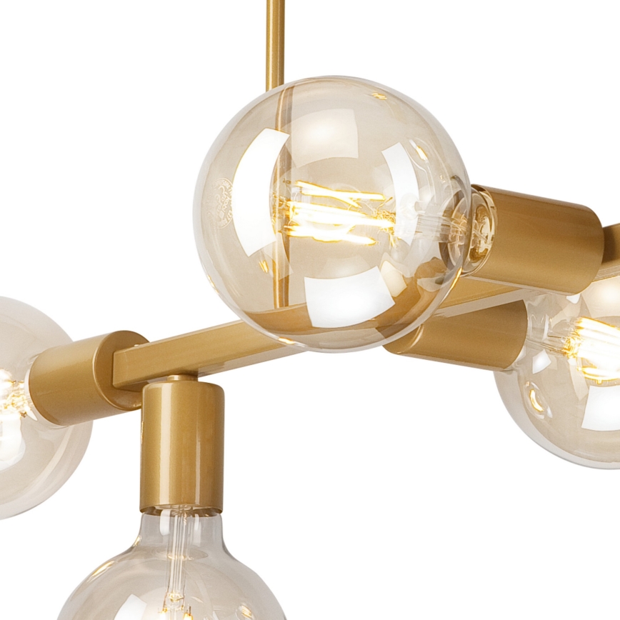 Люстра на штанге ASTRID 6xE27/60W/230V золотая