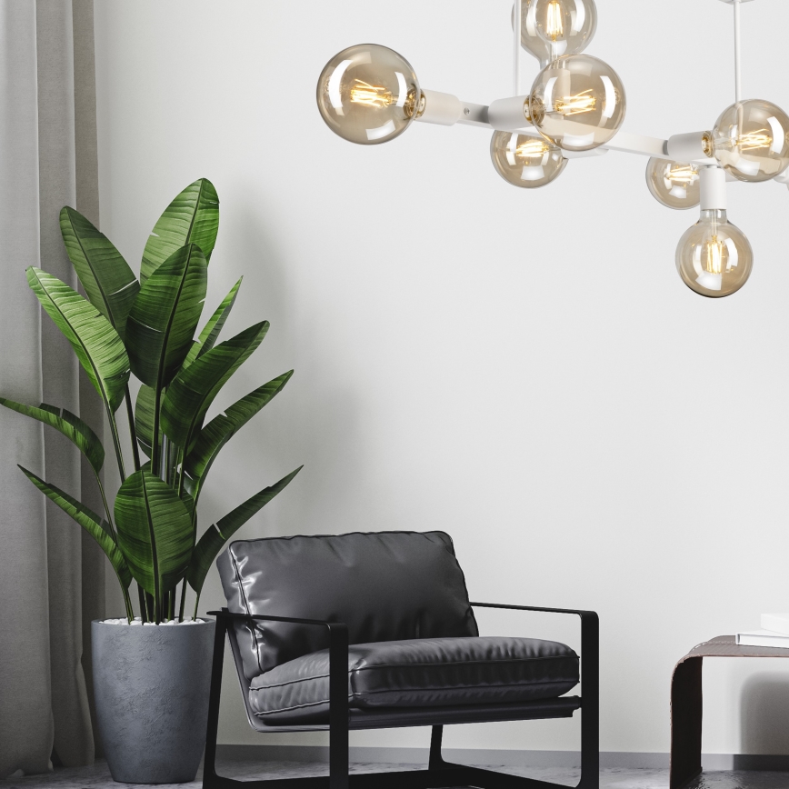 Люстра на штанге ASTRID 8xE27/60W/230V белый