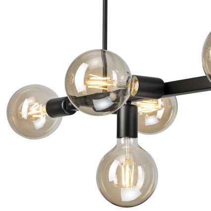 Люстра на штанге ASTRID 8xE27/60W/230V черный