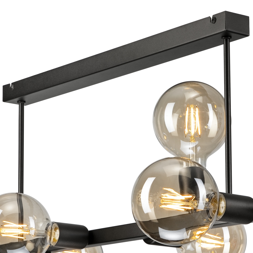 Люстра на штанге ASTRID 8xE27/60W/230V черный