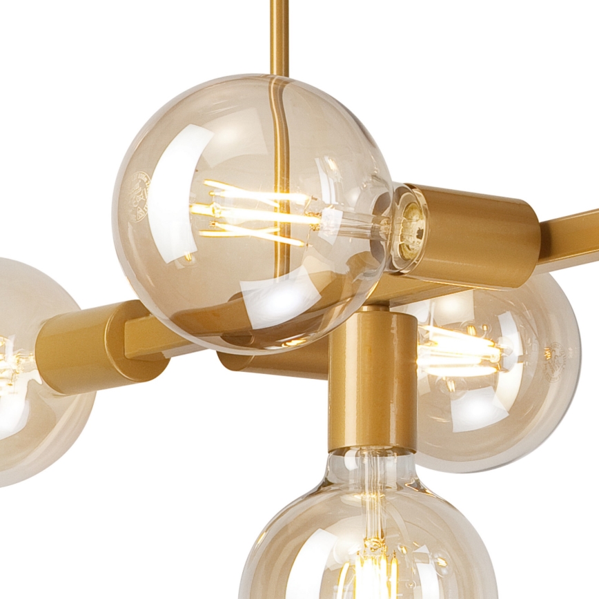 Люстра на штанге ASTRID 8xE27/60W/230V золотая