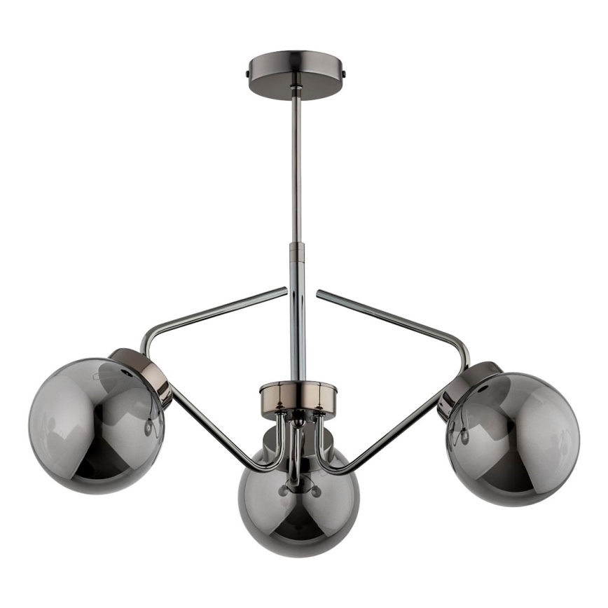 Люстра на штанге BARSUM 3xE14/10W/230V серая