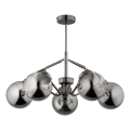 Люстра на штанге BARSUM 5xE14/10W/230V серая