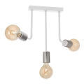 Люстра на штанге CANDELA 3xE27/15W/230V белый/блестящий хром