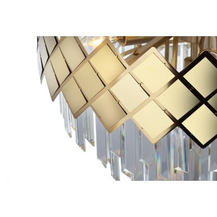 Люстра на штанге CARISMA 9xE14/40W/230V золотой
