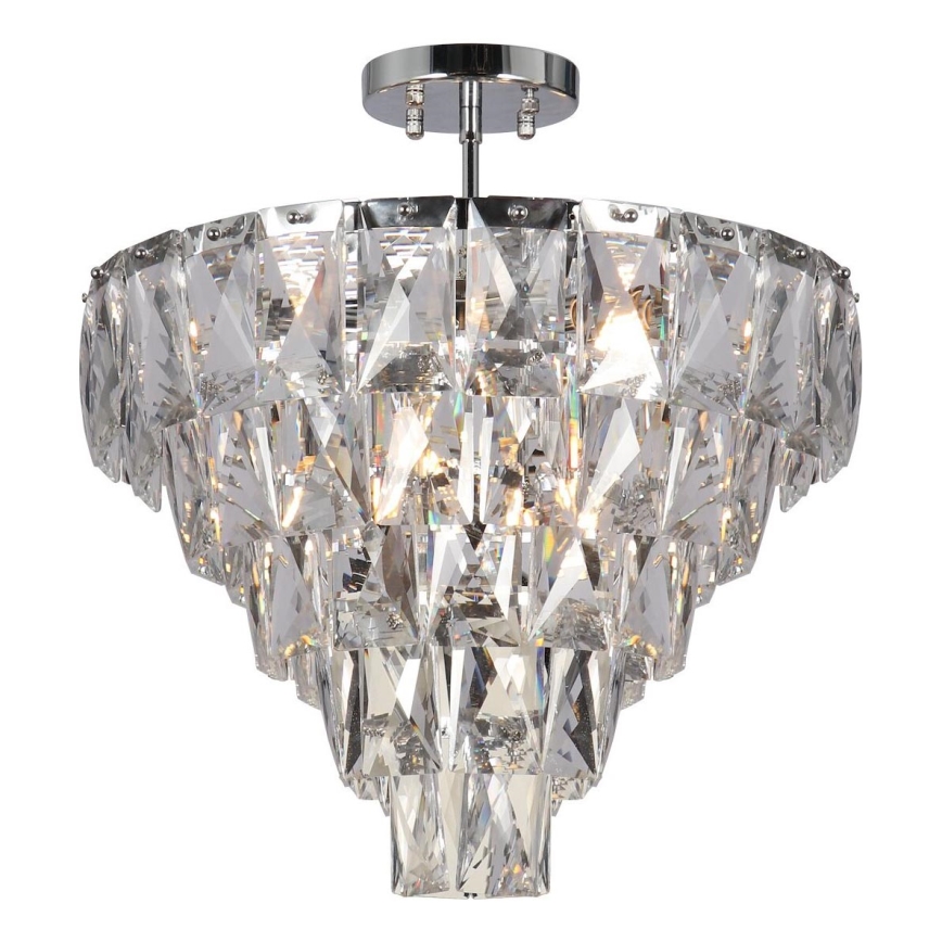 Люстра на штанге CHELSEA 6xE14/40W/230V диаметр 50 см блестящий хром