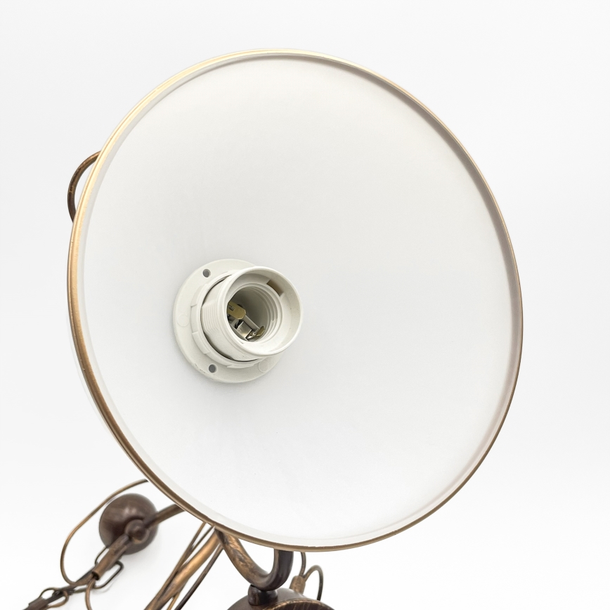 Люстра на штанге COBRA 3xE27/60W/230V бронза/патина