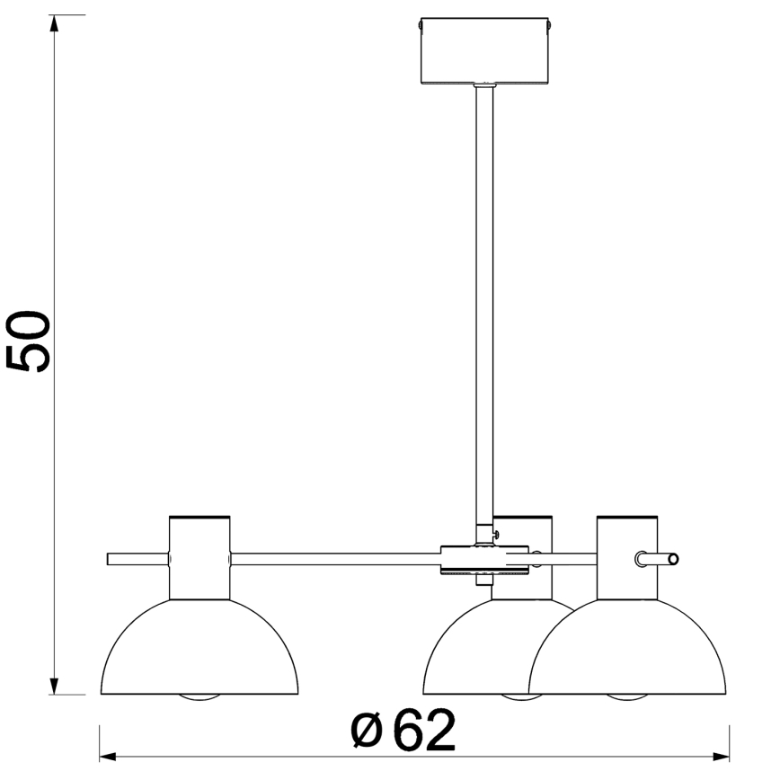 Люстра на штанге ESTATE MINI 3xE27/15W/230V синий
