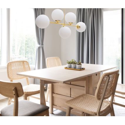 Люстра на штанге FIRA 5xE27/60W/230V золотистый