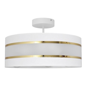 Люстра на штанге HELEN 3xE27/15W/230V белая/золотая