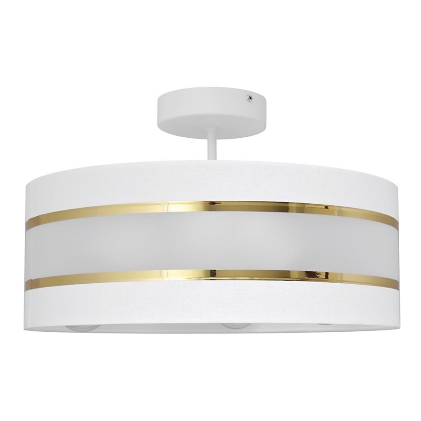 Люстра на штанге HELEN 3xE27/15W/230V белая/золотая