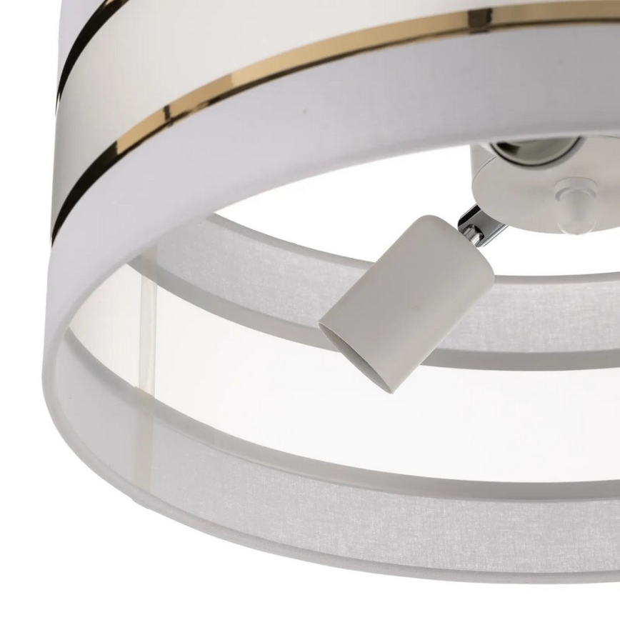 Люстра на штанге HELEN 3xE27/15W/230V белая/золотая