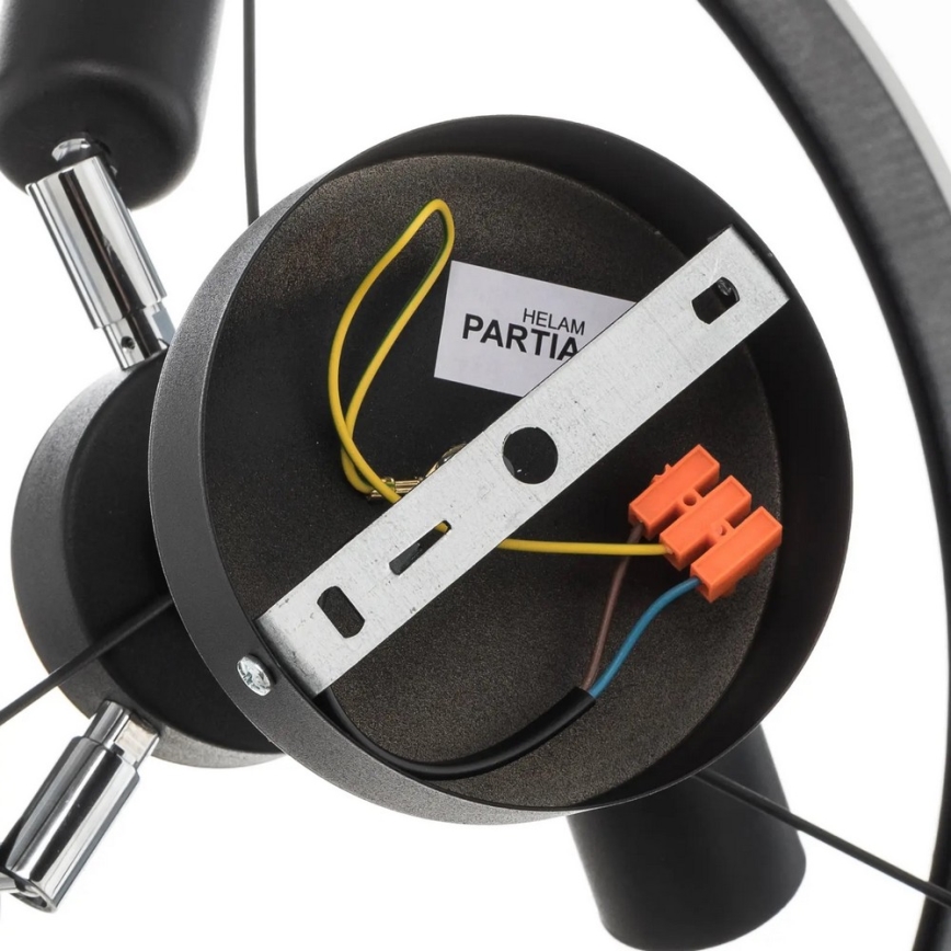 Люстра на штанге HELEN 3xE27/15W/230V черная/блестящий хром