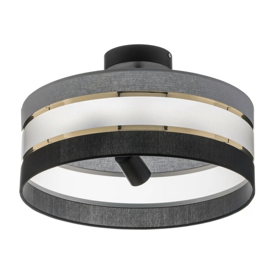 Люстра на штанге HELEN 3xE27/15W/230V черная/серая/золотая