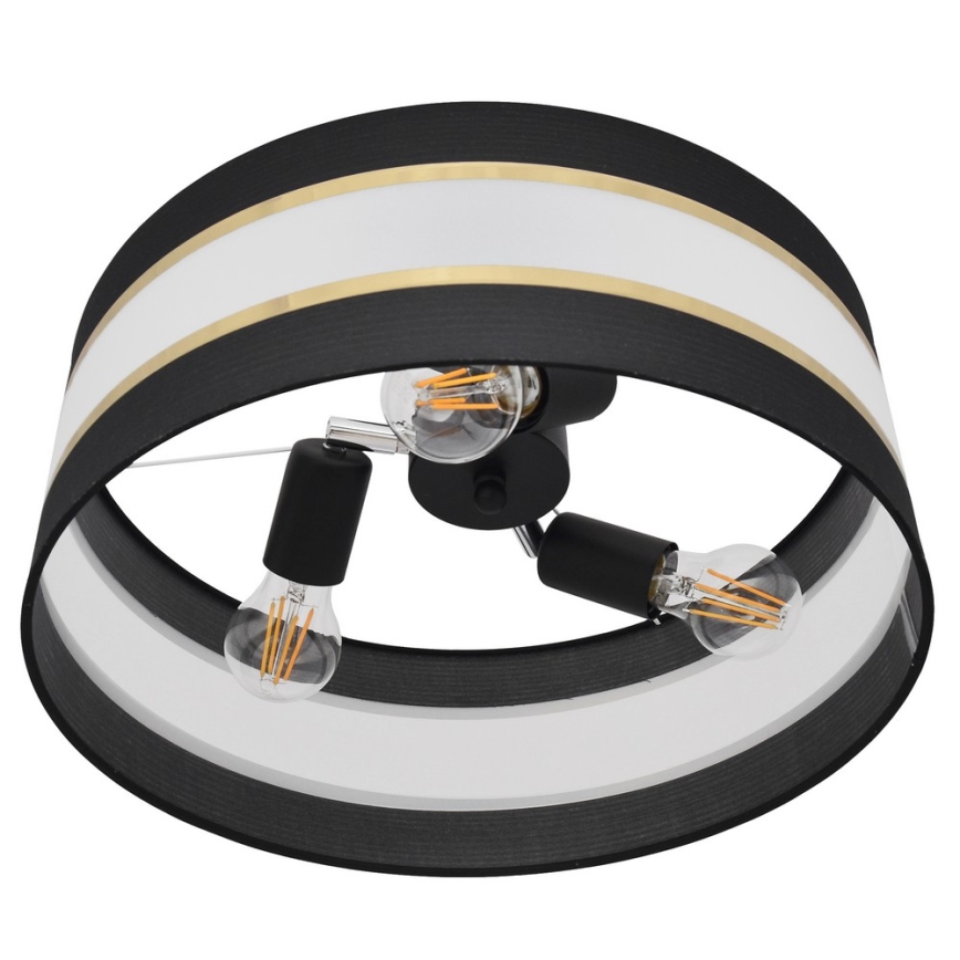 Люстра на штанге HELEN 3xE27/15W/230V черная/золотая