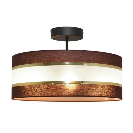 Люстра на штанге HELEN 3xE27/15W/230V коричневая/черная/золотая