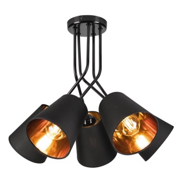 Люстра на штанге IRMA 5xE27/60W/230V черный
