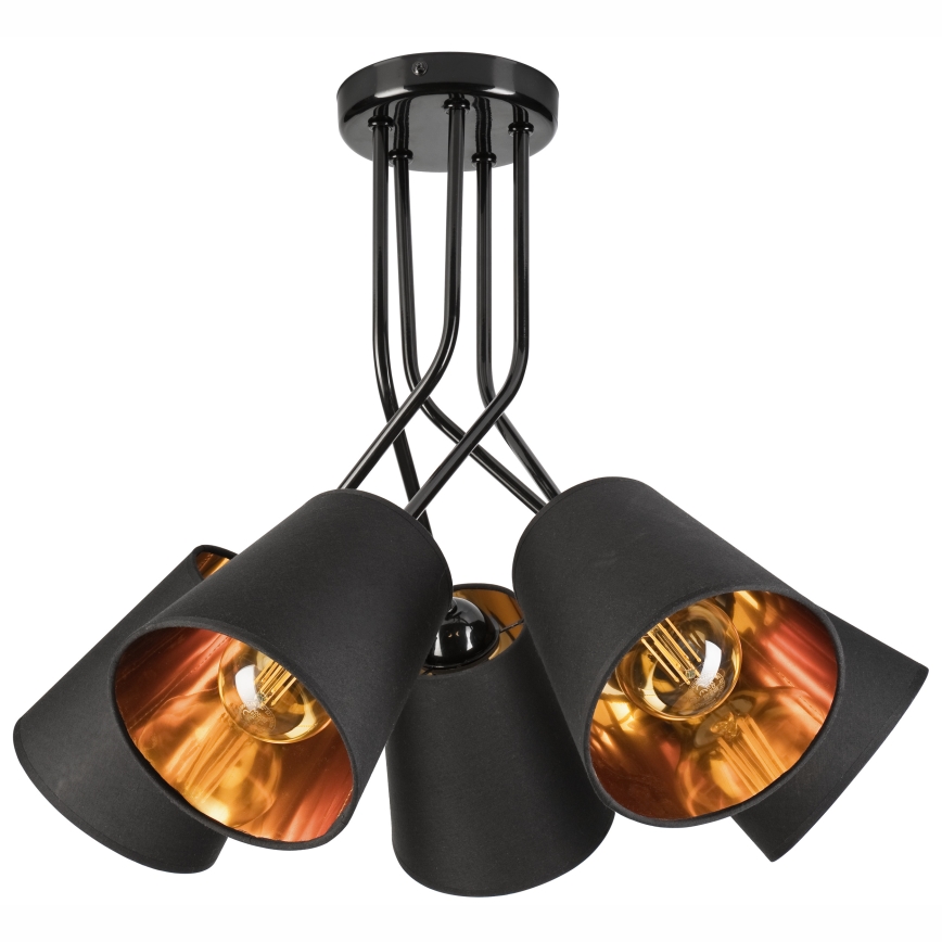 Люстра на штанге IRMA 5xE27/60W/230V черный