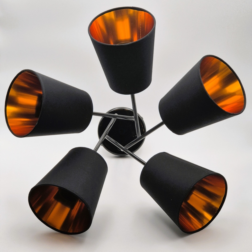 Люстра на штанге IRMA 5xE27/60W/230V черный